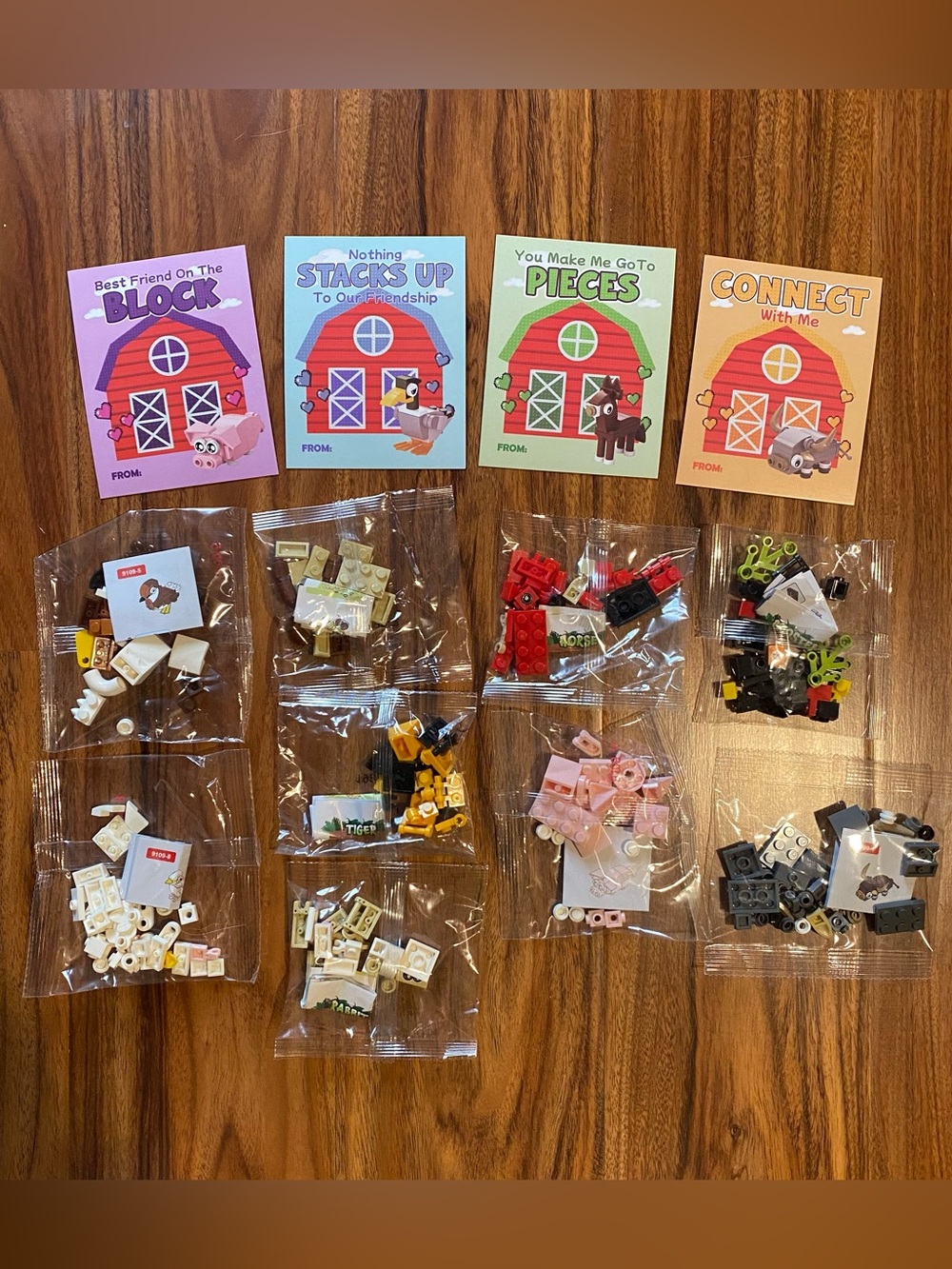 9 Lego Style Building Blocks Kits Party Favors